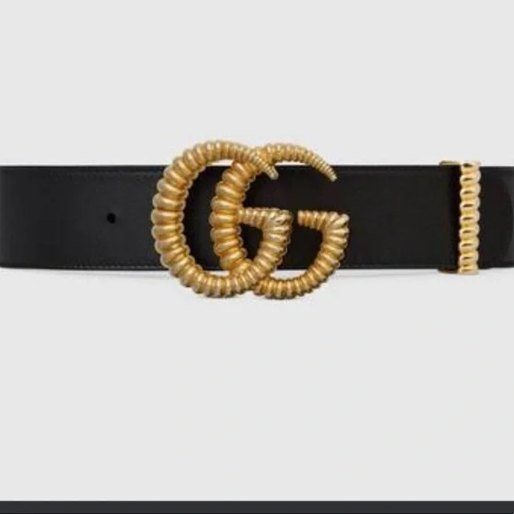 Gucci | Accessories | New Ribbed Gold Gucci Belt For Women  display picture 3